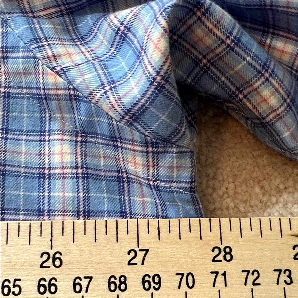 Ralph‎ Lauren Blake XL Blue Plaid Button Down Shirt Pink Pony - Picture 4 of 8